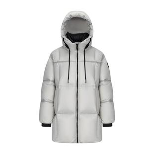 艾莱依短款U型枕羽绒服女时尚设计感腰部抽绳显瘦外套高级鹅绒服