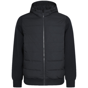 90%鹅绒BEANPOLE滨波男针织袖拼接厅局风商务通勤轻量羽绒服外套