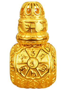 黄金六字真言三通佛塔