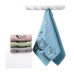 金号纱布毛巾5层泡泡纱纯棉长方形洗澡巾成人儿童婴幼儿洗脸面巾