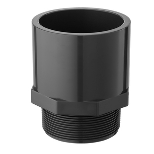 戎生日标UPVC外丝直接给水接头对接器套管内插快接直通连接件配件