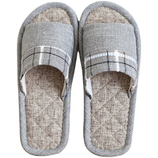 软底家用静音布底情侣拖鞋女夏亲子无声木地板儿童一家三口室内男