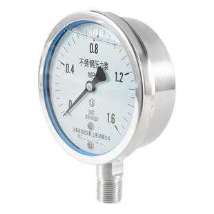 304不锈钢耐震压力表YN60BF/YN100BF防腐防锈气压水压表油压真空