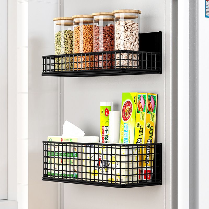 免打孔洗衣机磁吸置物架磁力冰箱置物架磁侧边式收纳收纳盒吸架