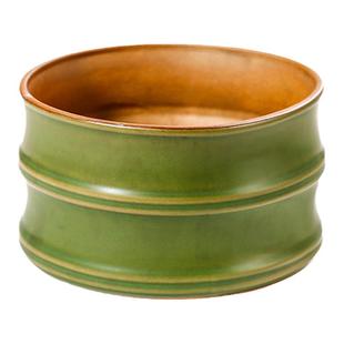 仿竹陶瓷竹节笔洗 仿古青竹大号洗笔水盂水洗书画绘画洗毛笔洗缸