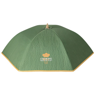 居家家折叠保温菜罩实用新款餐桌罩饭桌盖菜罩家用剩饭菜防尘神器