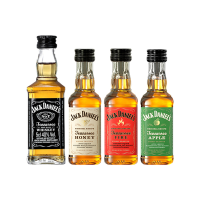 杰克丹尼威士忌50ml美国mini迷你小瓶洋酒苹果蜂蜜火焰杰克力娇酒