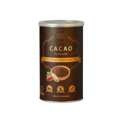 美国原装进口零巧ChocZero可可粉cacao巧克力粉未碱化无加糖冲饮