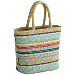 布奏彩色草编包度假风上班族洋气手提包小众高级感彩虹手拎包通勤