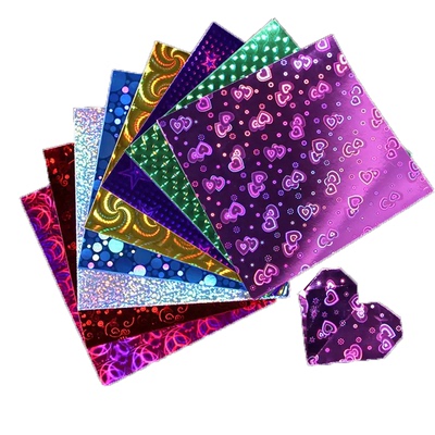 珠光纸镭射折纸闪光千纸鹤卡纸