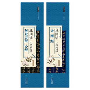 林则徐小楷：金刚jing经 无量寿经 心jing经小楷 近距离临摹字卡 经典书法毛笔字帖 书法初学者爱好者碑帖