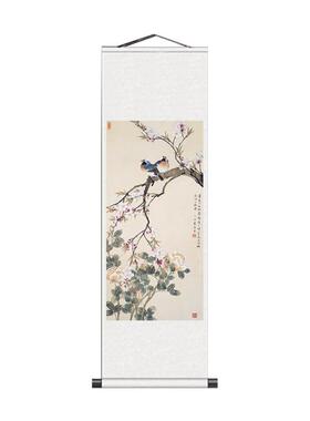名家字画书房装饰画丝绸挂画