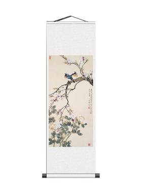 名家字画书房装饰画丝绸挂画
