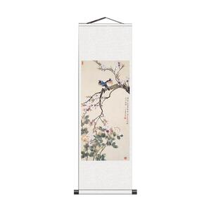 名家字画书房装饰画丝绸挂画