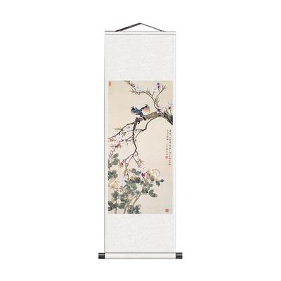 名家字画书房装饰画丝绸挂画