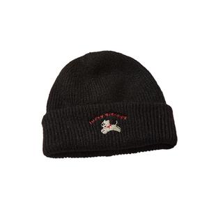 【杨同学】小狗毛线帽子女秋冬新款加厚保暖帽子时尚显脸小针织帽