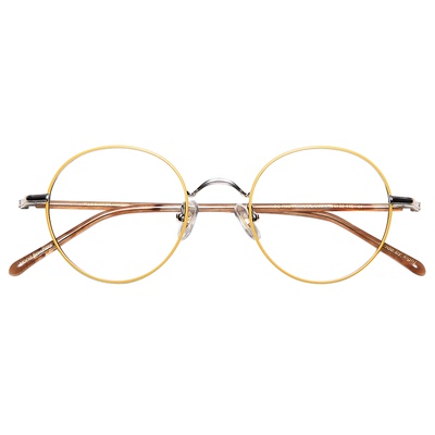 右店日系女款手工金属细圆框眼镜