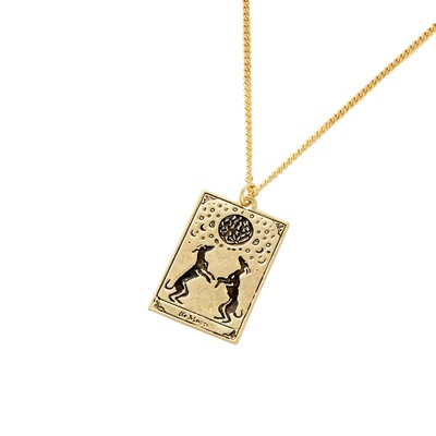 心愿项链Fable珐琅彩方牌女生