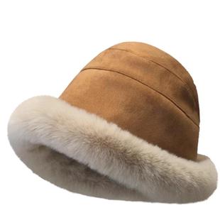 帽子女冬季新款加绒渔夫帽保暖棉帽防风雪护耳雷锋帽秋冬毛绒盆帽