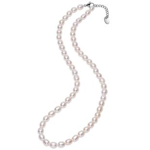 京润珍珠项链慕容 天然淡水珍珠项链精致小米珠简约百搭生日礼物D