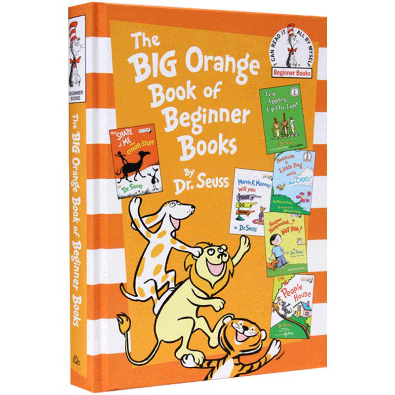 送音频Dr Seuss苏斯博士入门入门初学者系列:The Big Orange Book of Beginner Books6故事合集经典绘本ten apples up on top