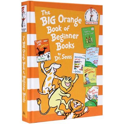 送音频进口英文原版The Big Orange Book of Beginner Books Dr. Seuss 5故事合集苏斯博士经典绘本英语提升ten apples up on top