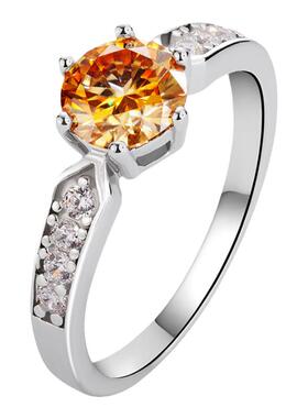 戒指莫桑石右手等待S925银时尚女