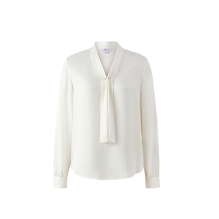 【桑蚕丝】PRICH简约纯色飘带领衬衫秋季新款气质长袖上衣女