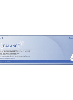 OLENS O2 Balance润氧散光系列定制散光日抛30片隐形眼镜透明