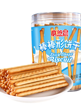 牛奶味棒棒饼干200罐装