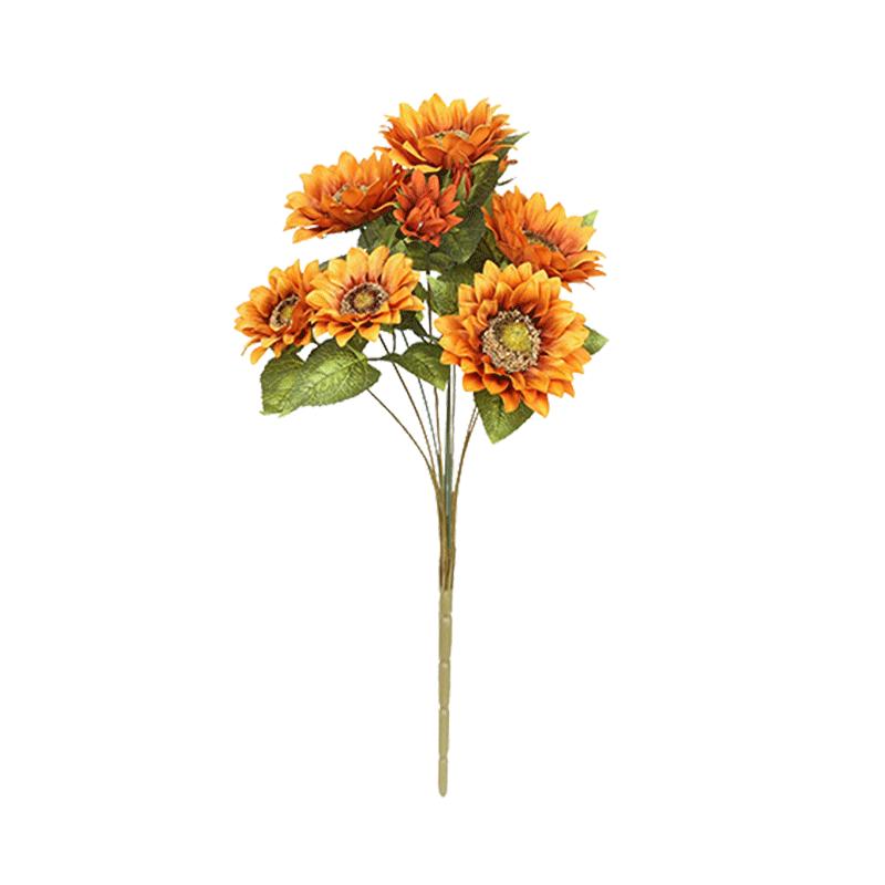 向日葵仿真花束太阳花假花绢花高品质客厅餐桌面装饰摆件手捧干花
