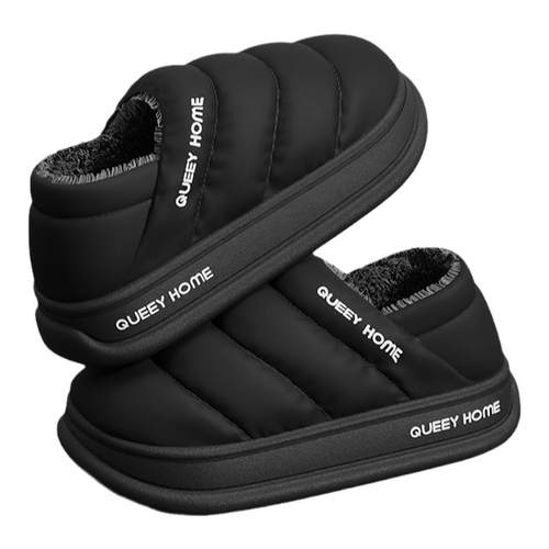 包跟棉拖鞋男冬季家用家居防滑保暖加绒厚底外穿月子棉鞋女冬季