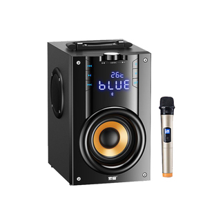 【三分频带时钟】索爱蓝牙音箱响家用车载收款小型高音质重低音炮
