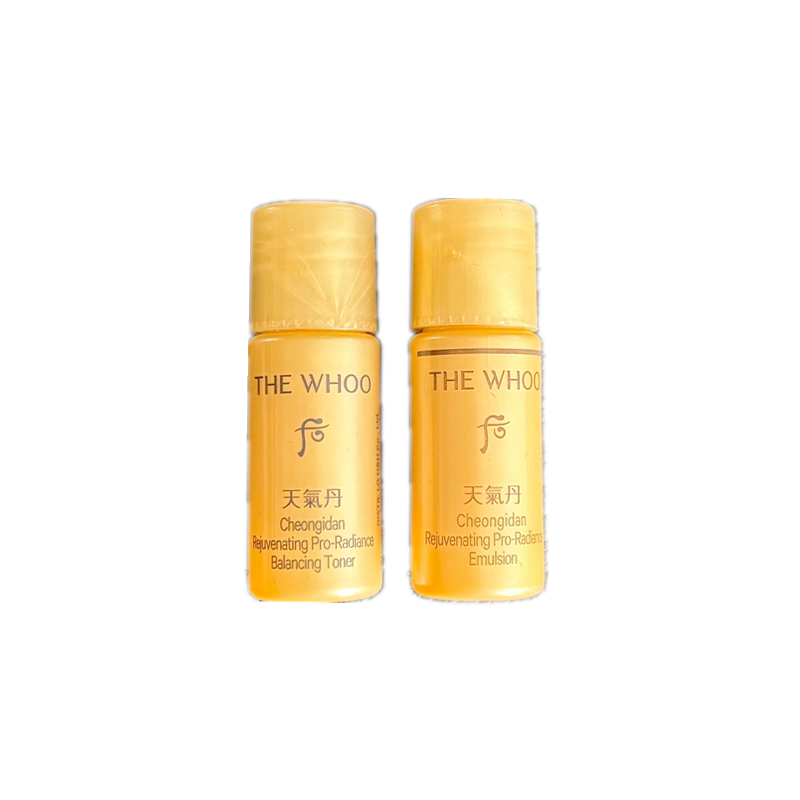 韩国whoo后天气丹光耀焕活紧颜滋养水乳液小样5ml 保湿紧致 新款