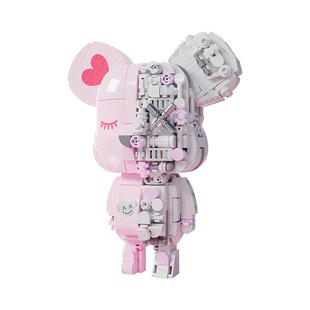 JAKI佳奇积木熊暴力潮玩熊磁吸体摆件拼装拼搭送男生女孩生日礼物