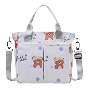 妈咪包外出轻便2024新款大容量单肩包宝妈带娃出门多功能手提袋