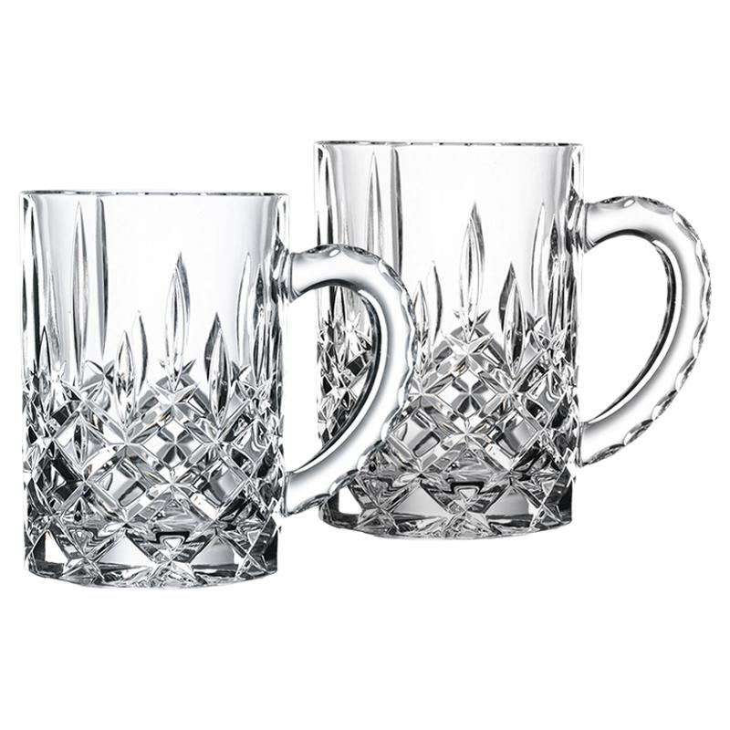 德国进口水晶带把啤酒杯