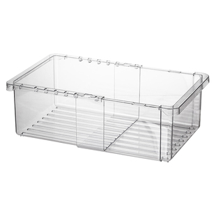 可伸缩透明书立亚克力书立架大容量桌面书架学生书桌收纳盒置物架