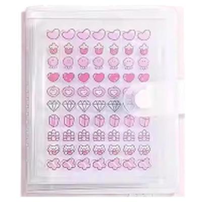 小鼻嘎贴纸书儿童女孩高颜值小逼嘎小比卡手账本加收纳册一本防水贴画超多迷你小皮卡小比嘎美甲指甲贴小笔嘎