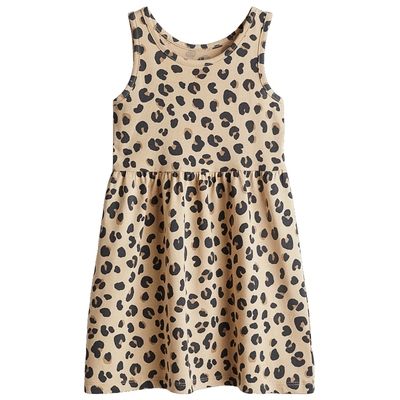 HM童装儿童女童裙子2025新款洋气无袖可爱印花棉质连衣裙1157735