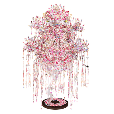 钢达粉黛二十二凤冠金属拼装模型