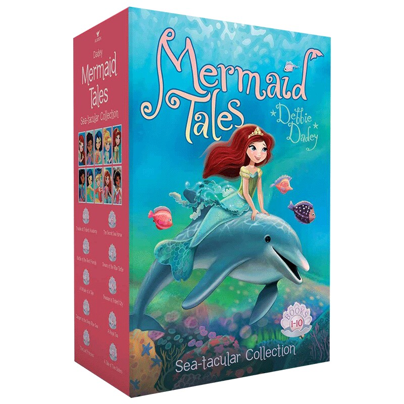 华研原版 美人鱼故事10册盒装 英文原版 Mermaid Tales Sea-tacular Collection Books 1-10 英文版 进口英语书籍