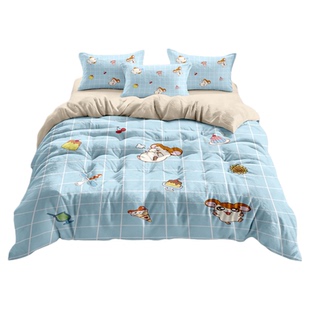 哈姆太郎牛奶绒四件套可爱仓鼠儿童学生冬季绒面保暖床单被套床笠