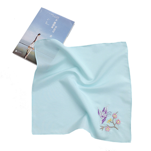 刺绣手帕复古中国风手绢绣花定制logo绣字门店开业公司活动小礼品