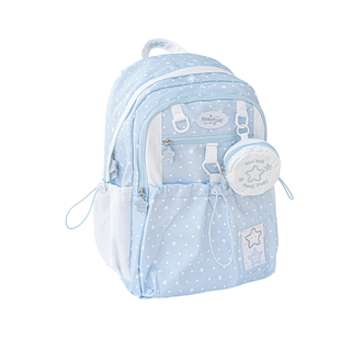 RosyPosy柔设书包女高中生双肩包女旅游轻便背包大容量书包初中女生双肩书包女小学生高颜值双肩背包小众ins