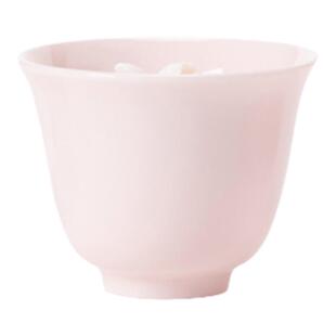 JOJO'S L. PD.domain.桃粉捏花茶杯手工品茗杯高端泡茶具 | 学制