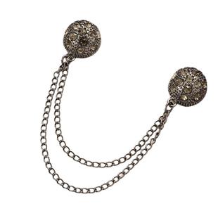 磁吸扣链条隐形丝巾扣开衫固定衣角打结扣裤脚防拖地神器胸针配饰