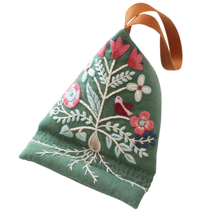 端午节手工diy刺绣粽子香囊创意手机支架底座艾叶香包挂件材料包