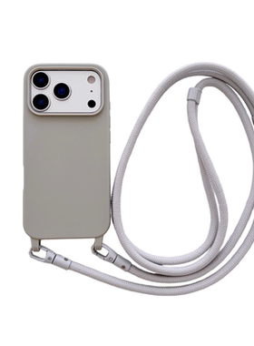 CHOWILL简约风一体挂钩双抽拉斜挎绳适用iPhone17 Air 16Pro 15Plus 14Promax 13/12/11 XR XS糖果手机壳三星