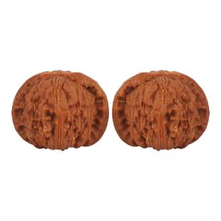 文玩核桃精品狮子头手把件女士收藏级闷尖古玩男生白狮子核桃手玩